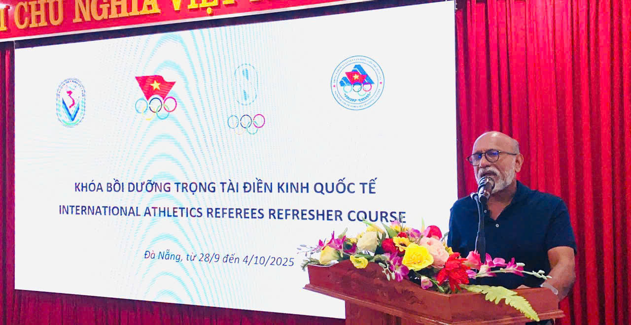 Trung tâm HL VĐV trẻ quốc gia tổ chức Lớp trọng tài Điền kinh quốc tế năm 2025. trung tam hl vdv tre quoc gia to chuc lop trong tai dien kinh quoc te nam 2025